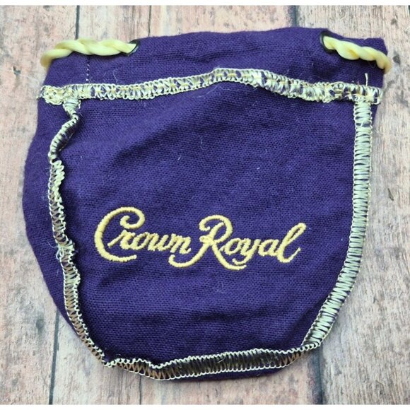 Lot of 6 Crown Royal Drawstring Mini Shooter Bags 4" Purple & Green - Picture 3 of 9
